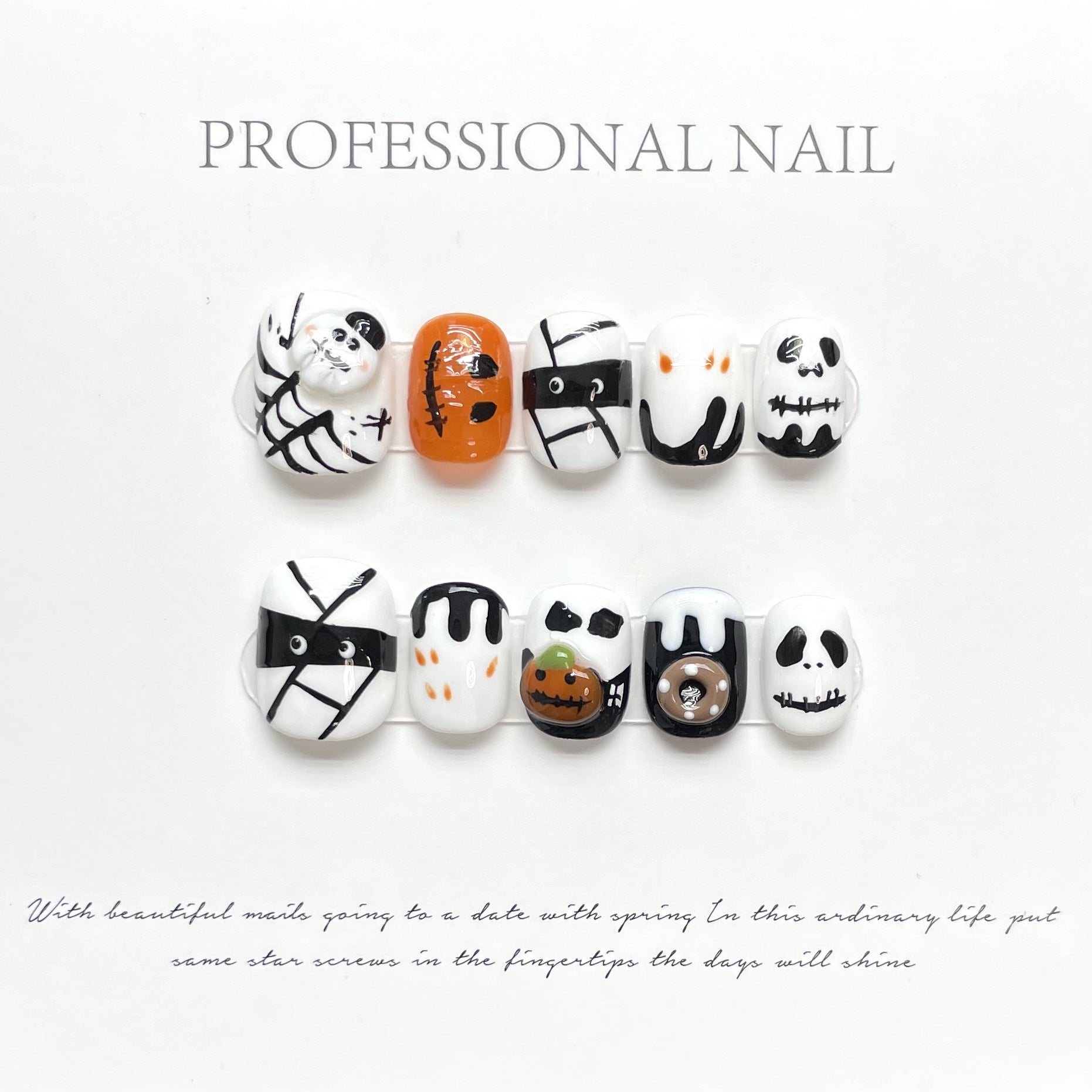 Halloween press-on nails