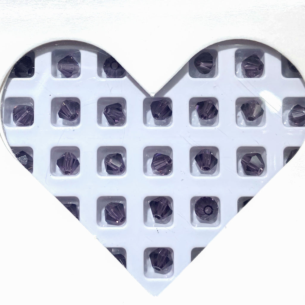 K9 crystal (bicone shape)(glass beads )4m m