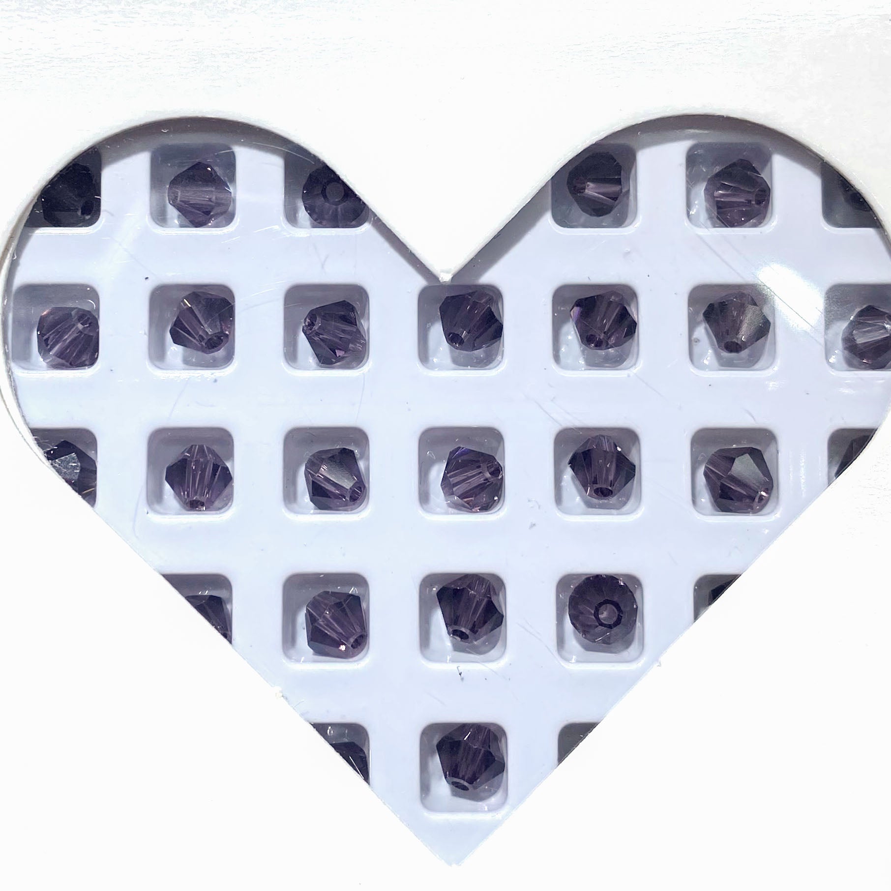 K9 crystal (bicone shape)(glass beads )4m m