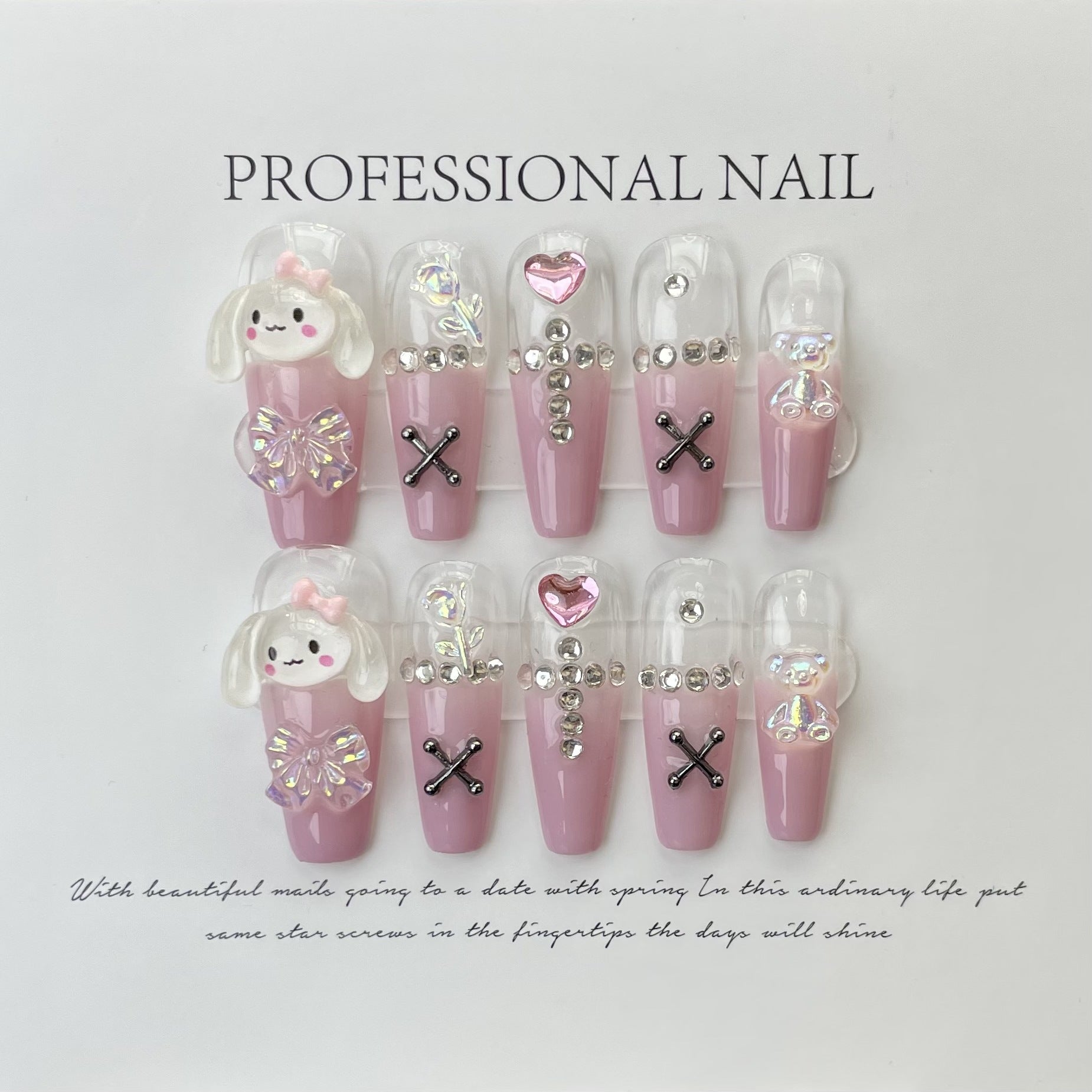 Press-on nails（manual） (long)（Section 1) (1-25）