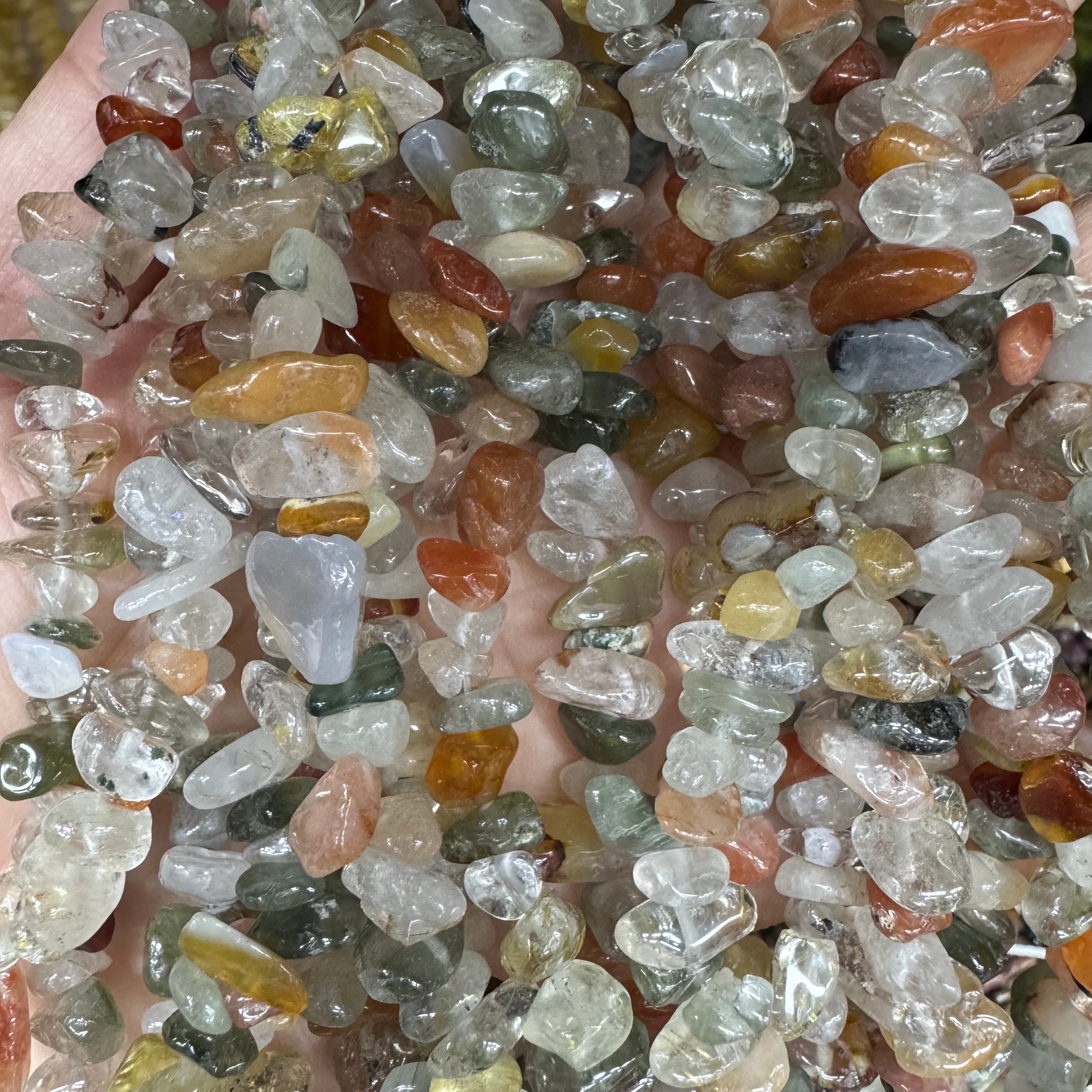 Natural crystal chip beads (irregular shape)