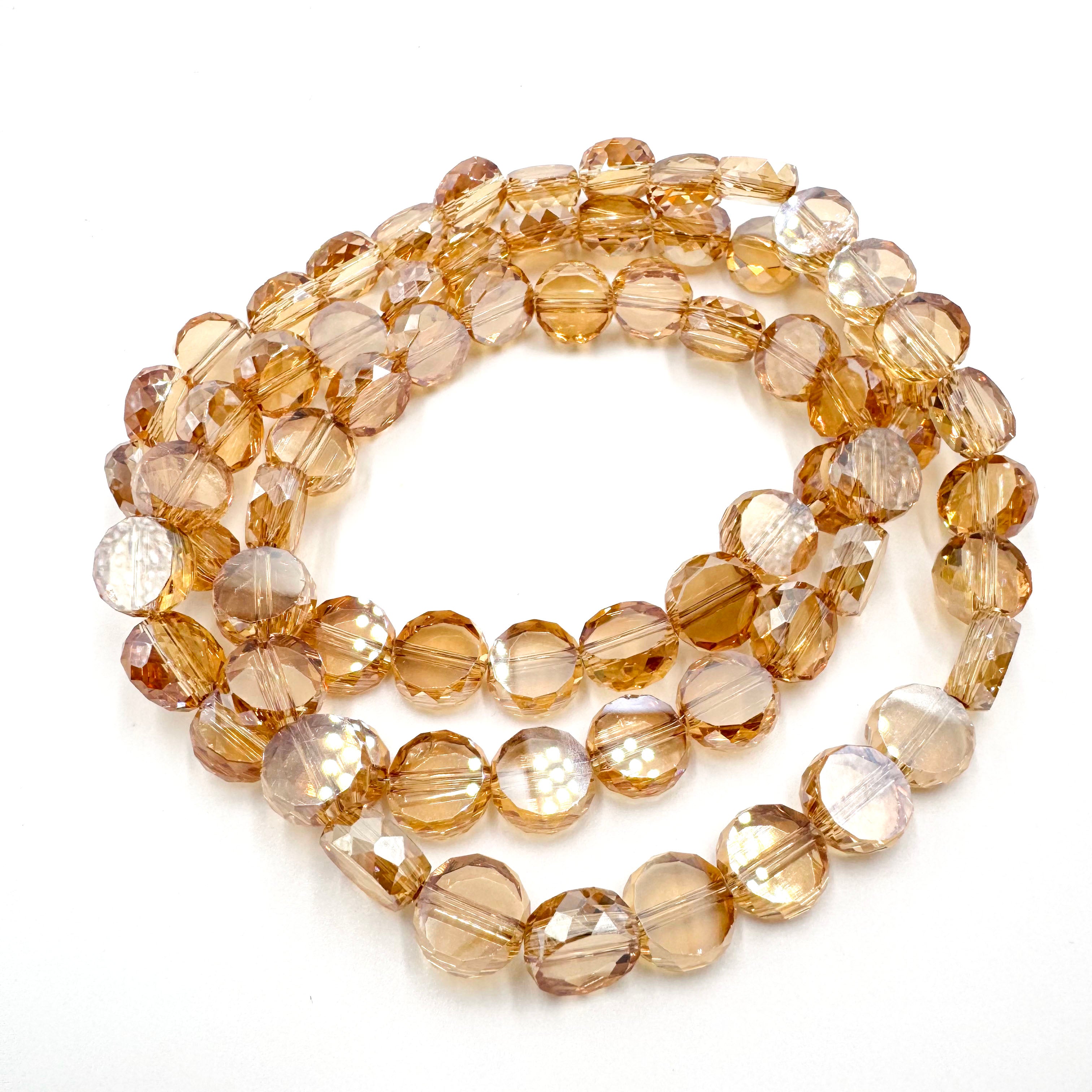 Coin-shaped beads (10mm)